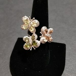 * 3 Butterfly Ring Silver .925